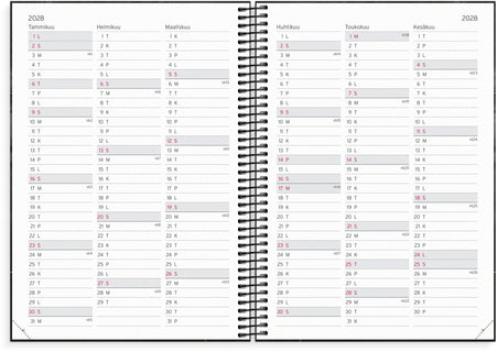 Opettajan suunnitelmakalenteri B5 2026-2027 (lukuvuosikalenteri)