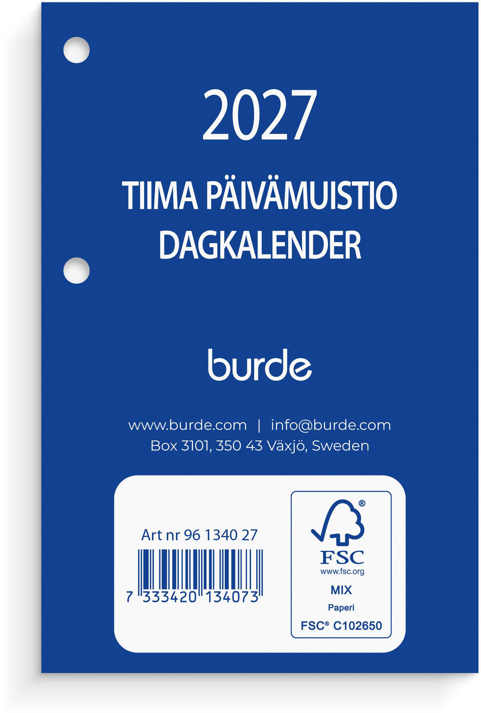 Valokuva tuotteesta Tiima päivämuistio 2027, kuuluu tuoteryhmään Tasku- ja pöytäkalenterit.