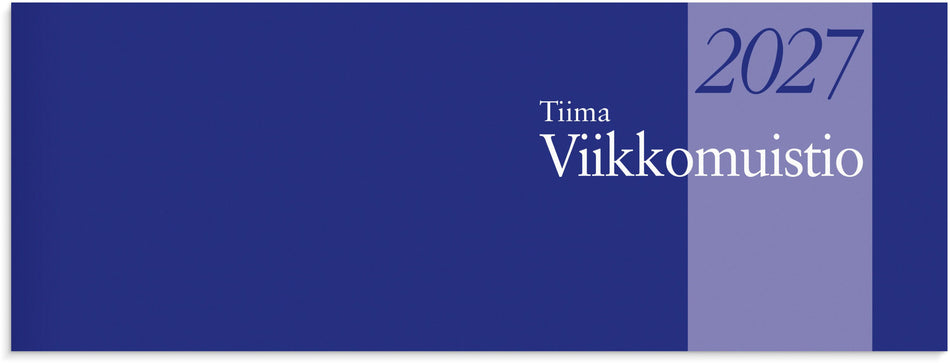 Valokuva tuotteesta Tiima Viikkomuistio sidottu 2027, kuuluu tuoteryhmään Tasku- ja pöytäkalenterit.