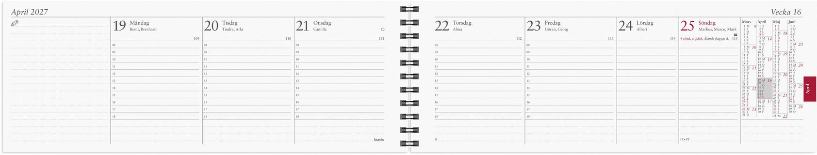 Tiima Plankalender 2027