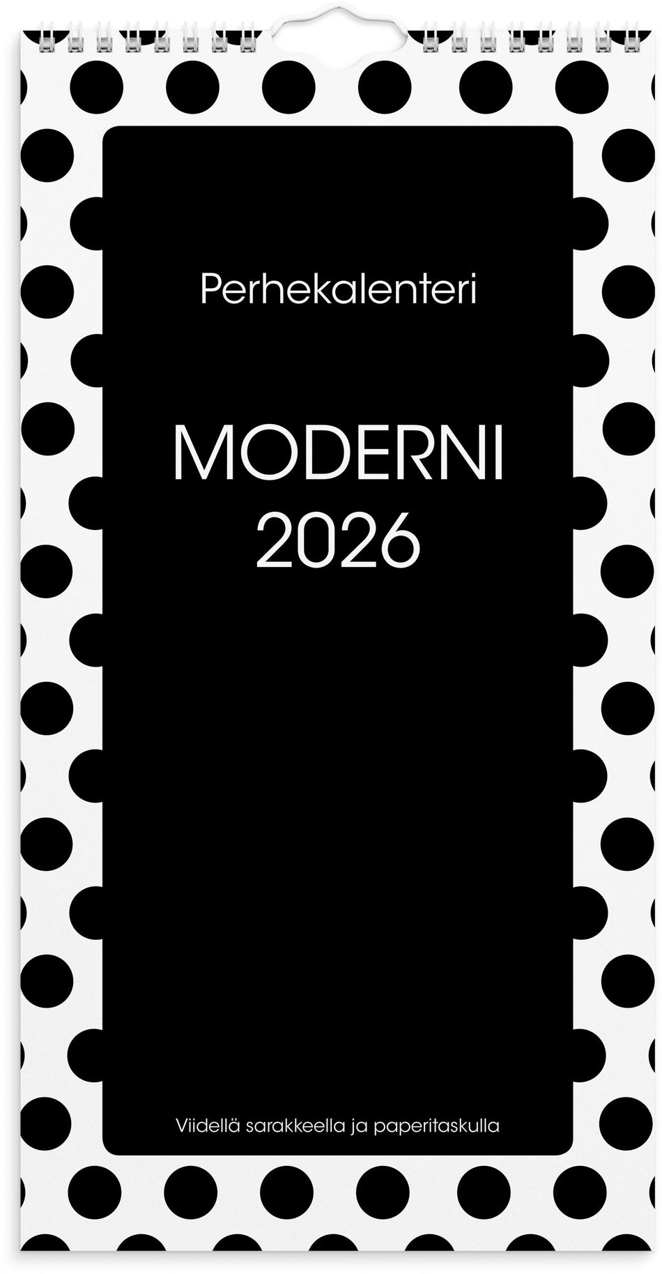 Valokuva tuotteesta Moderni paperitaskulla 2026, kuuluu tuoteryhmään Seinäkalenterit.