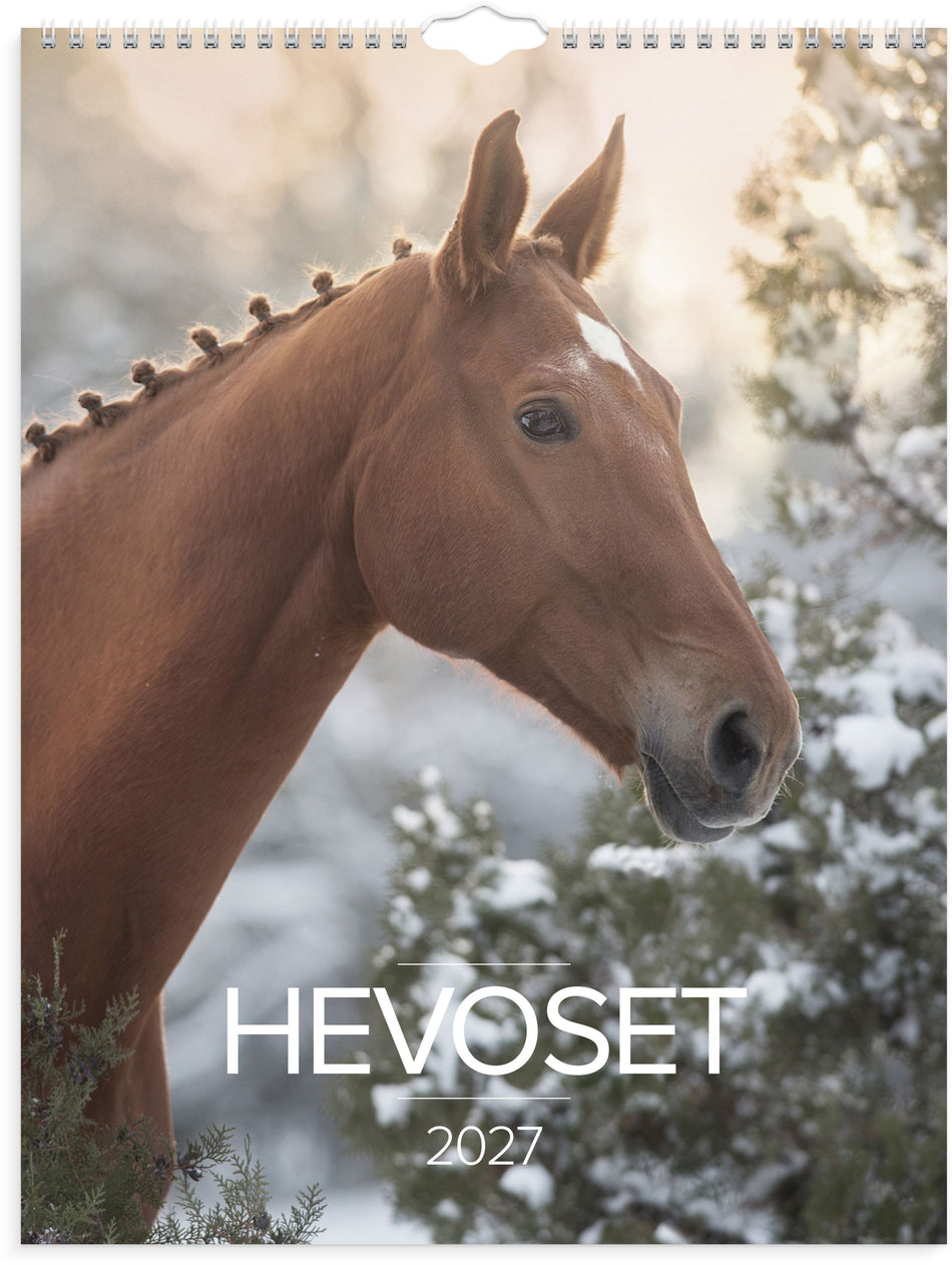 Valokuva tuotteesta Hevoset 2027, kuuluu tuoteryhmään Seinäkalenterit.