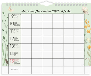 Kotikalenteri 2026-2027 (lukuvuosikalenteri)