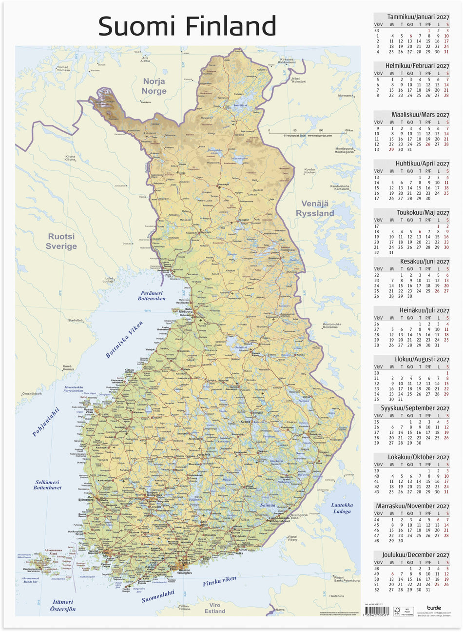 Suomen Kartta 2027 Kalenteri Suomalainen suomen-kartta-2027-kalenteri-suomalainen