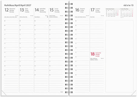 Vihreä Kukka 2026-2027 (16 kk) A5 (lukuvuosikalenteri)