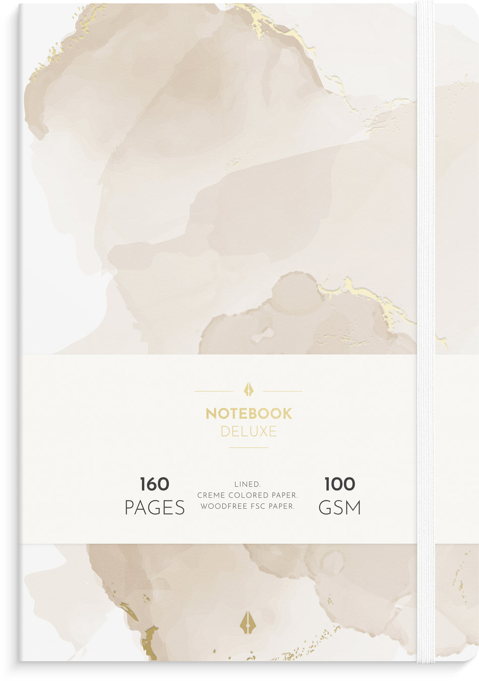 Valokuva tuotteesta Muistikirja B5 Deluxe Marmori beige, kuuluu tuoteryhmään Muistikirjat.