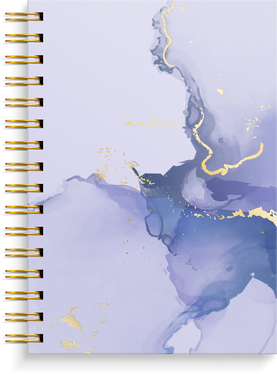 Valokuva tuotteesta Kierremuistikirja A5 Laventeli marmori, kuuluu tuoteryhmään Muistikirjat.
