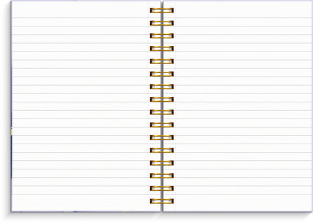 Kierremuistikirja A5 Laventeli marmori