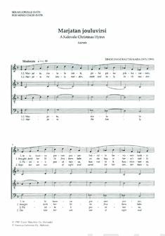 Marjatan jouluvirsi / A Kalevala Christmas Hymn