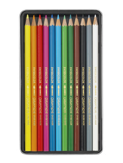 Puuvärikynä 12 kpl vesiliukoinen Caran d'Ache