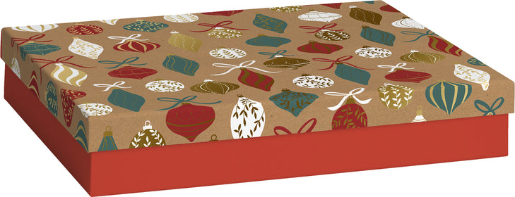 Lahjalaatikko Lorena Gold 24x33x6 A4+ litteä FSC