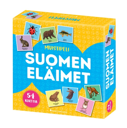 Muistipeli Suomen eläimet
