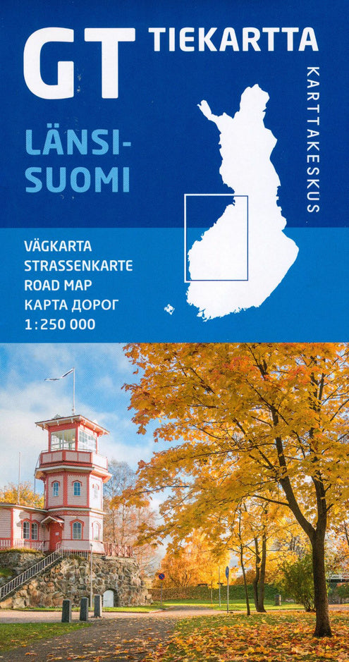 GT tiekartta Länsi-Suomi , 1: 250 000