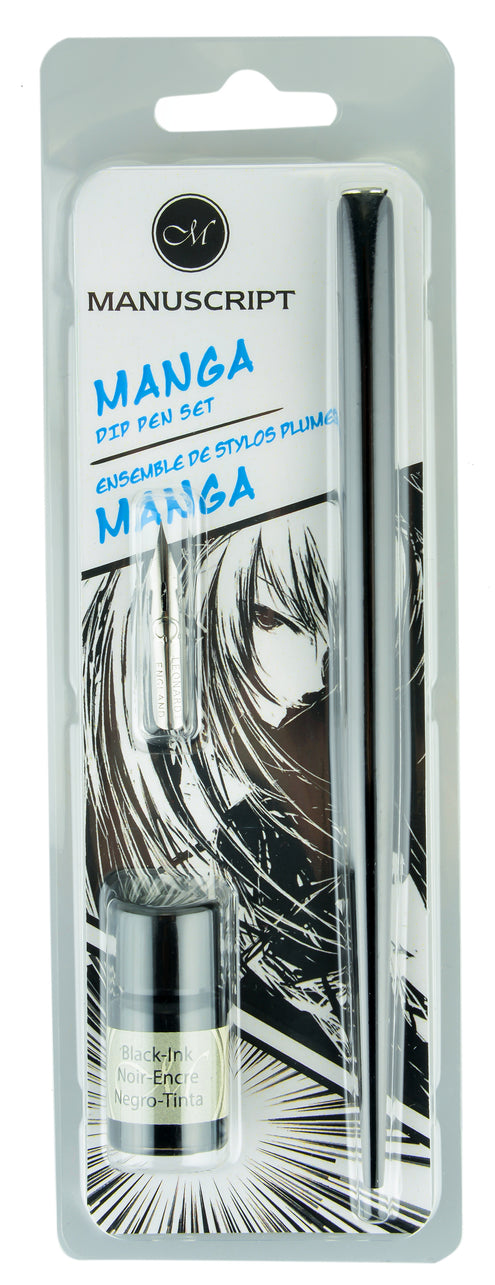Mustekynäsetti Manga