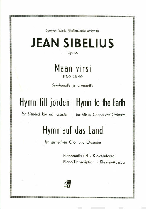 Maan virsi / Hymn till jorden / Hymn to the Earth / Hymn auf das Land op. 95
