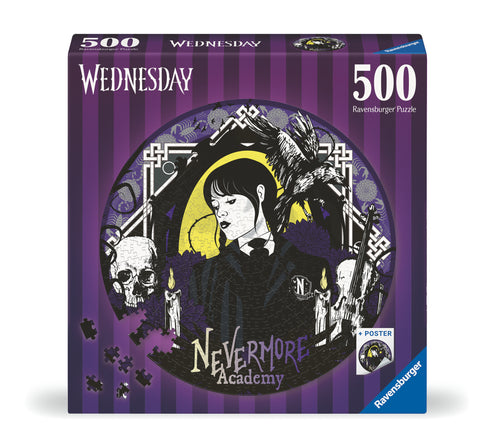 Palapeli 500 palaa Wednesday Nevermore