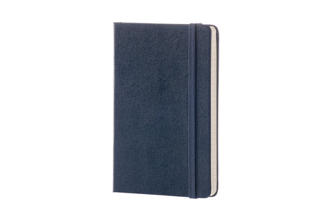 Muistikirja Moleskine Pocket Plain Hard Sapphire Blue 9x14cm, blanko sininen