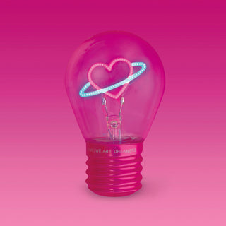 Pöytälamppu Bulb Fiction Planet Heart Legami