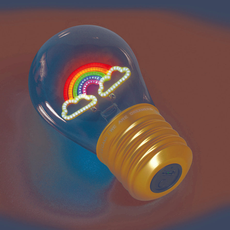 Valokuva tuotteesta Pöytälamppu Bulb Fiction Rainbow Legami, kuuluu tuoteryhmään Sesonkituotteet.