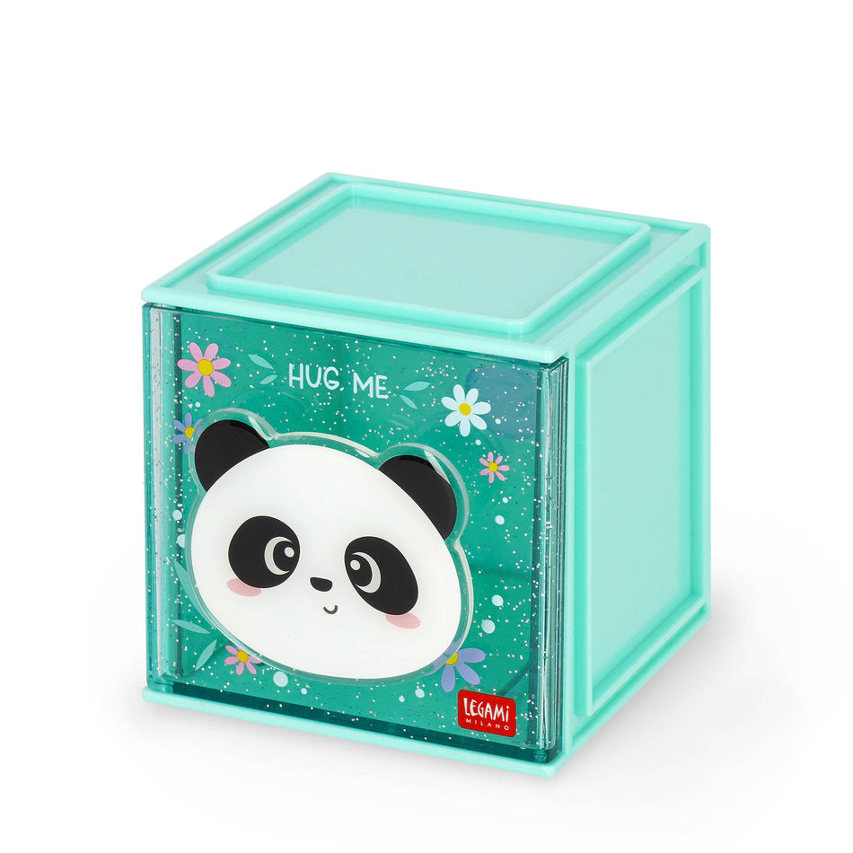 Valokuva tuotteesta Säilytyslaatikko Panda 9x9cm Legami, kuuluu tuoteryhmään Säilytystarvikkeet.