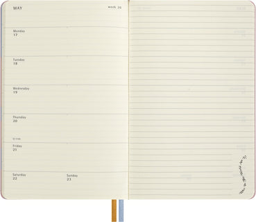Kalenteri 2027 12kk viikko Moleskine Alice in Wonderland Large kovak.