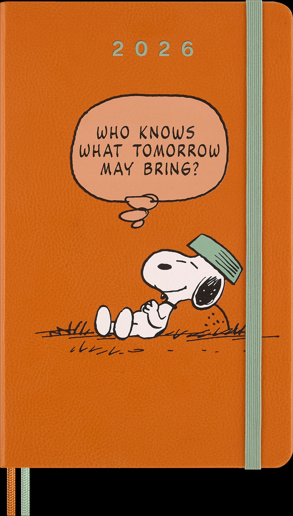 Valokuva tuotteesta Kalenteri Moleskine 2026 12kk viikko Peanuts LG, kuuluu tuoteryhmään Tasku- ja pöytäkalenterit.