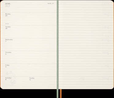 Kalenteri Moleskine 2026 12kk viikko Peanuts LG