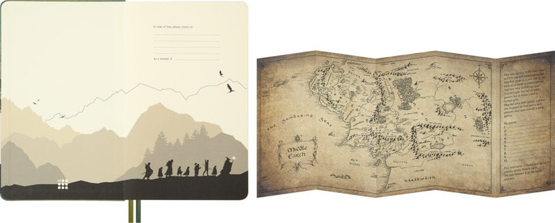 Kalenteri 2027 12kk päivänäkymä Moleskine LOTR Large kovak.