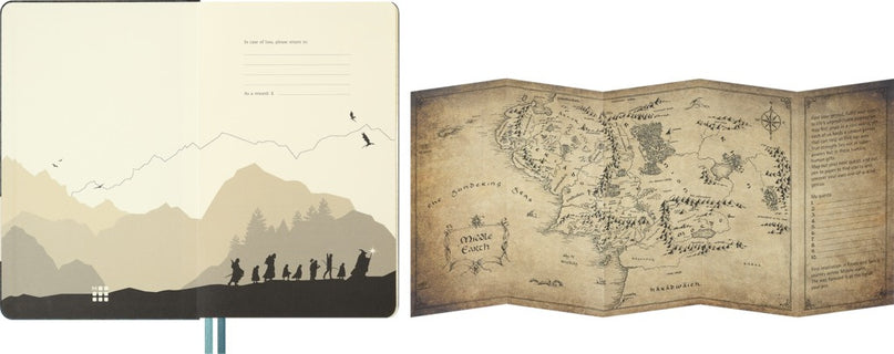 Kalenteri 2027 12kk viikkonäkymä Moleskine LOTR Large kovak.