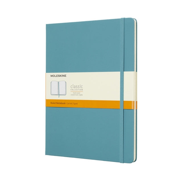 Valokuva tuotteesta Moleskine Reef Blue Notebook Extra Large Ruled Hard, kuuluu tuoteryhmään Muistikirjat.