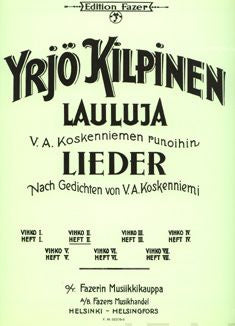 Lieder nach Gedichten von V.A. Koskenniemi (Vol 4) / Lauluja V.A. Koskenniemen runoihin (op 23)