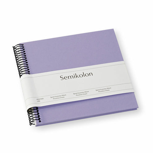 Valokuva-albumi Semikolon Spiral Piccolino Cream, lilac silk