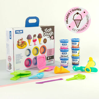 Muovailuvahasetti Ice Cream and Waffles Milan