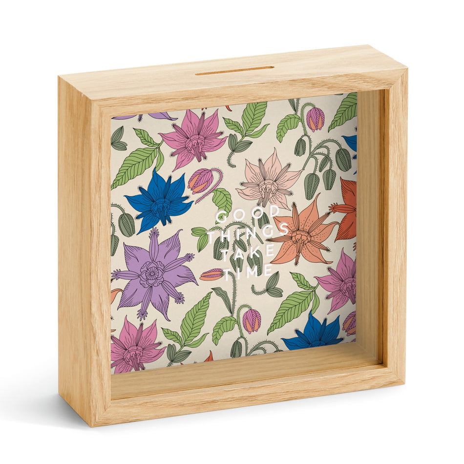 Valokuva tuotteesta Säästölipas Vintage lily, kuuluu tuoteryhmään Sisustus kodin tarvikkeet.