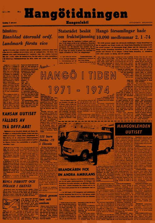 Hangö i tiden 1971-1974