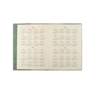 Muistikirja nappikiinnityksellä, vihreä Victorias journals