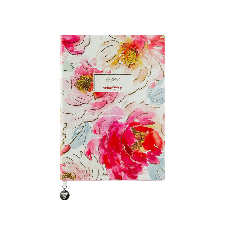 Valokuva tuotteesta Muistikirja A5 Kevät Victorias Journals, tyhjät sivut, kuuluu tuoteryhmään Muistikirjat.