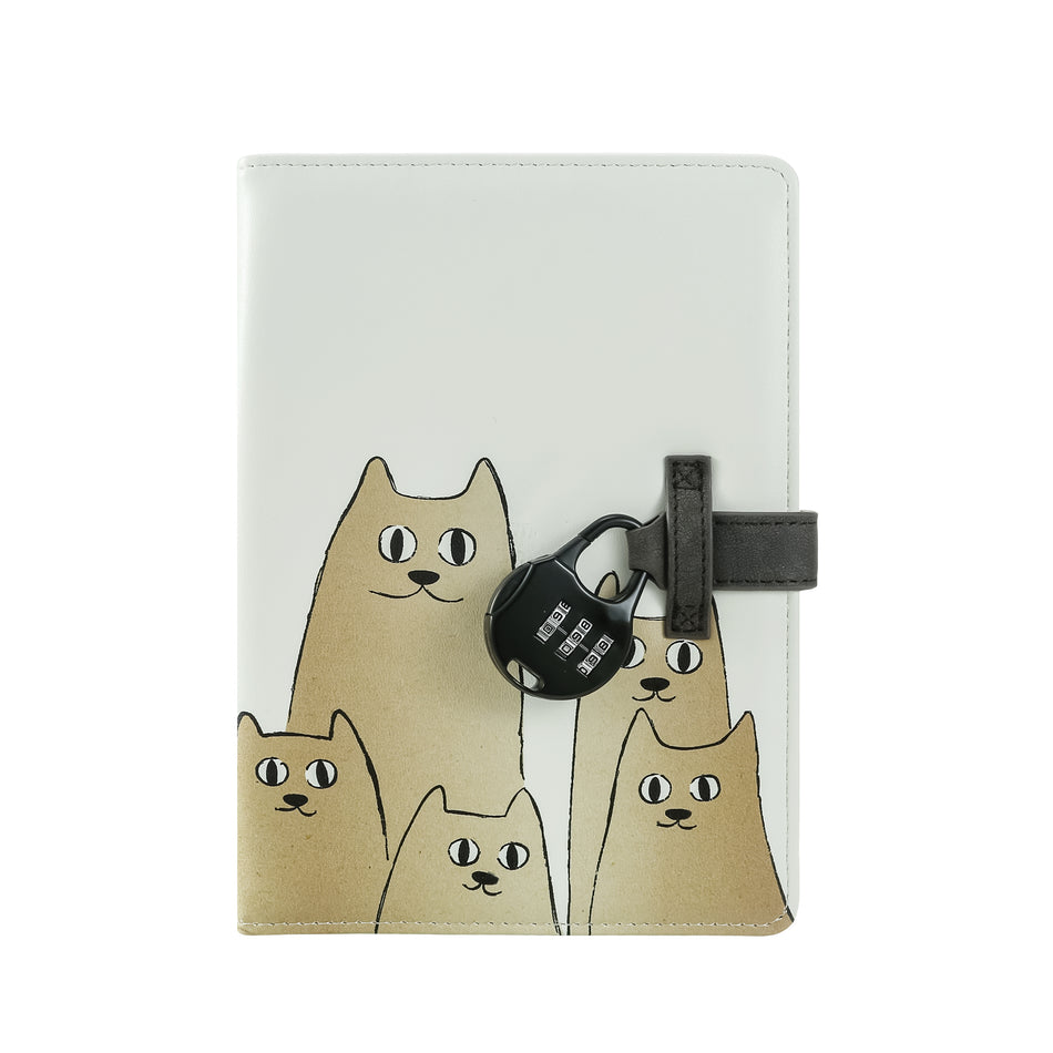 Valokuva tuotteesta Päiväkirja lukolla Kissat Hush hush, kuuluu tuoteryhmään Päiväkirjat.