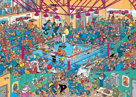 Palapeli 1000 palaa van Haasteren Boxing Match