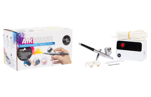 Kynäruiskusetti kompressorilla