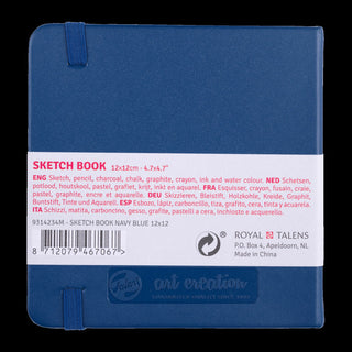 Luonnoskirja 12x12cm/80 Navy Blue Talens Art Creation