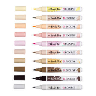 Sivellintussit 10 kpl Ecoline ihosävyt Skintones