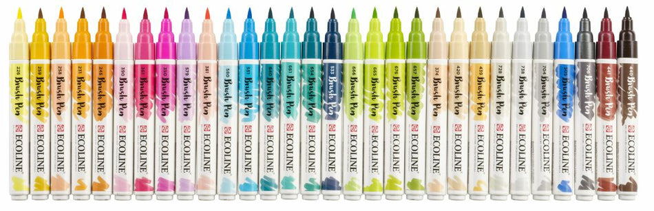 Valokuva tuotteesta Sivellintussit 30 kpl Ecoline, kuuluu tuoteryhmään Taidetarvikkeet.