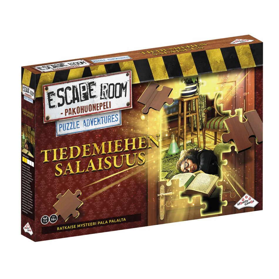 Valokuva tuotteesta Escape Room Pakohuonepalapeli: Tiedemiehen Salaisuus, kuuluu tuoteryhmään Palapelit.