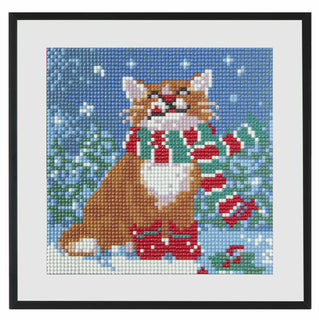 Timanttimaalaussetti 20x20 Joulukissa