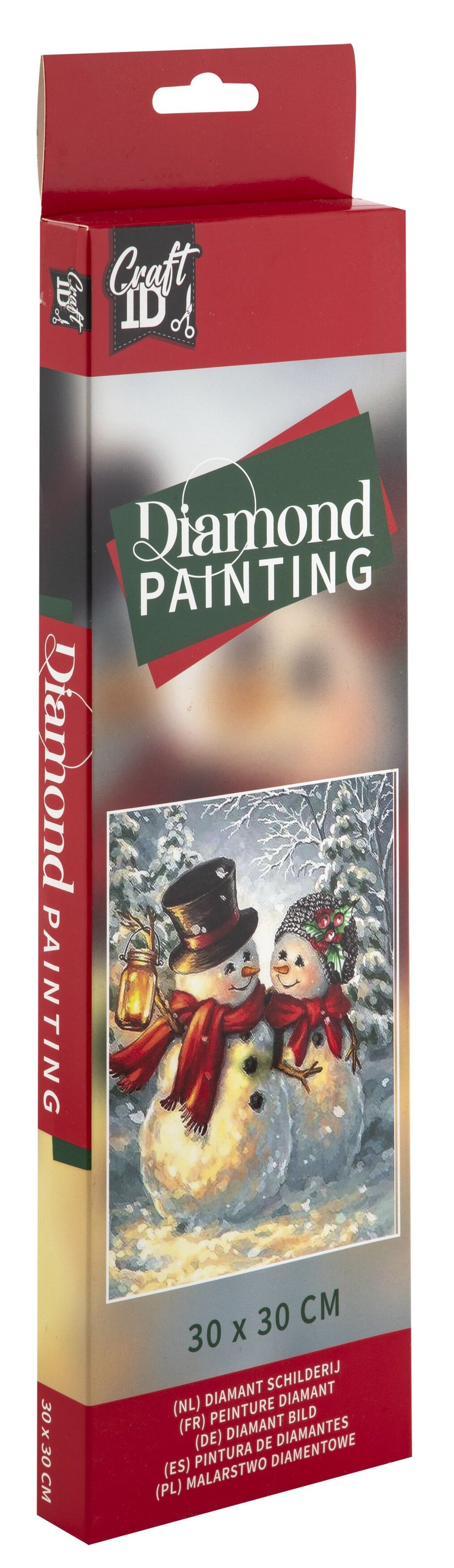 Valokuva tuotteesta Timanttimaalaussetti 30x30 Lumiukko, kuuluu tuoteryhmään Sesonkiaskartelu.
