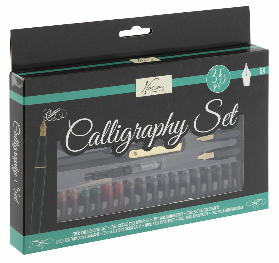 Valokuva tuotteesta Aloituspakkaus kalligrafia, kuuluu tuoteryhmään Taidetarvikkeet.