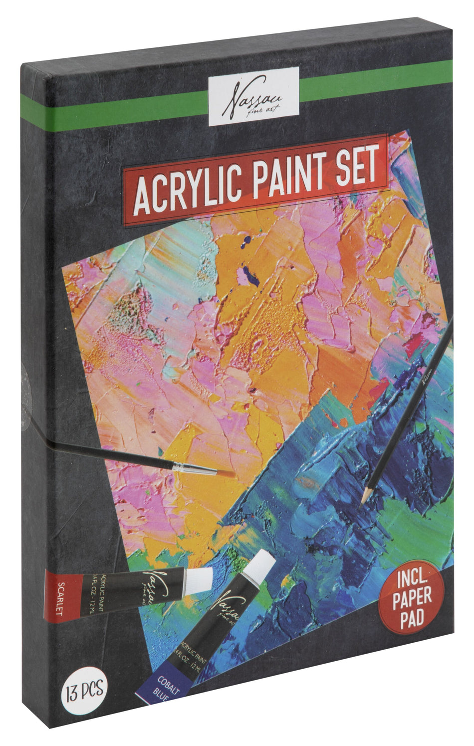 Valokuva tuotteesta Aloituspakkaus Akryylimaalaus, kuuluu tuoteryhmään Taidetarvikkeet.