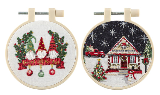 Kirjontasetti joulu 2 kpl