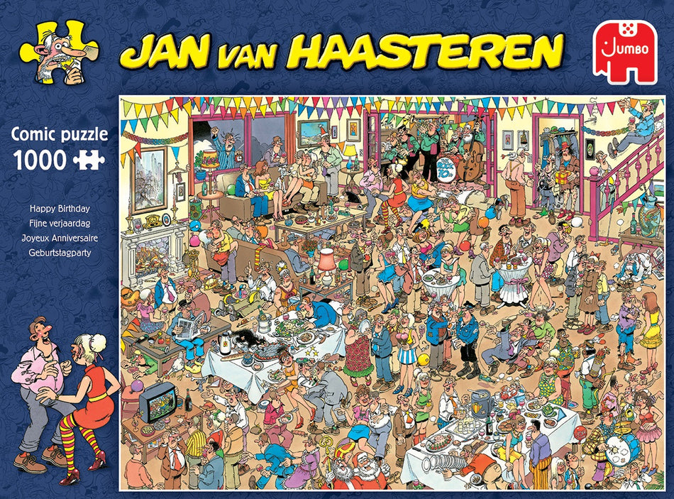 Valokuva tuotteesta Palapeli 1000 palaa van Haasteren Happy Birthday, kuuluu tuoteryhmään Palapelit.